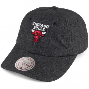Chicago Bulls Anthrazit‑Snapback Kappe Mitchell & Ness – Melange Design – Verstellbar
