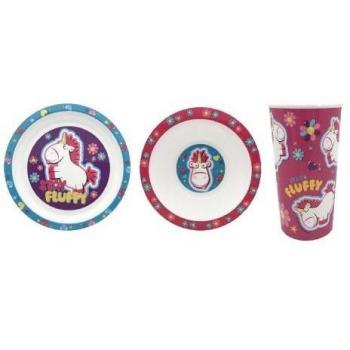 Plateau et couverts en peluche Despicable Me Fluffy Noir Taille Standard