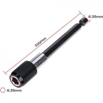1/4 Inch Quick Release Magnetic Bit Holder with Extension Lengths