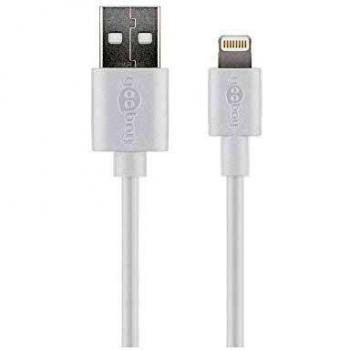 Goobay 43597 Dual‑Function USB Cable, 2 m, White
