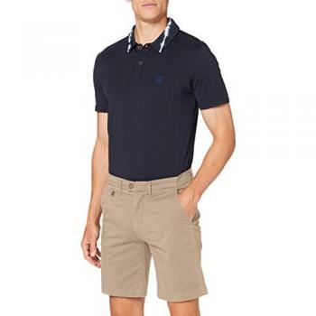 Casual Friday Herren Chinoshorts mit Eingrifftaschen und Stretch Slim Fit in Sand Clay