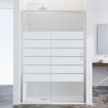 Mampara Ducha TM Plata Brillo Satis Bold 168-174 cm – Perfiltek