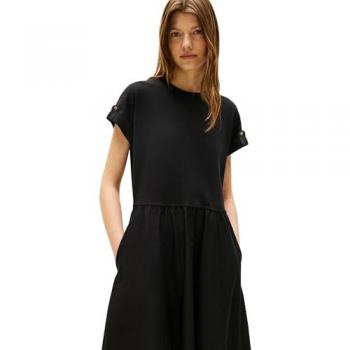 Tommy Hilfiger Fit-and-Flare Kleid mit goldenen Knöpfen