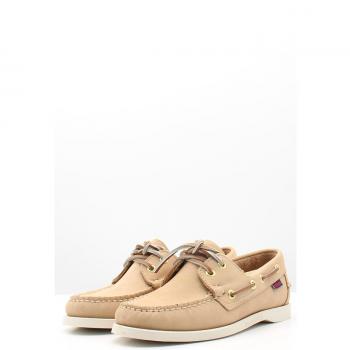 Sebago Docksides Portland Nubuck Bootsschuhe – Beige/Creme