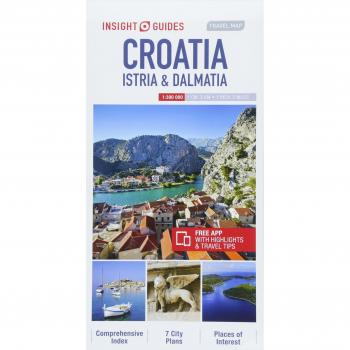 Insight Guides Travel Map Croatia Istria & Dalmatia