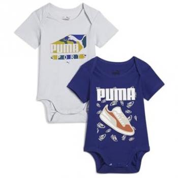 Body Infantil Puma MiniCats Azul Plata