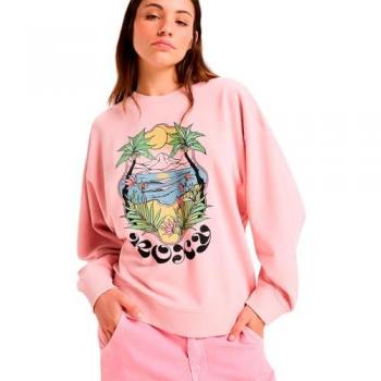 Felpa Roxy Rosa Relaxed Fit ERJFT04997