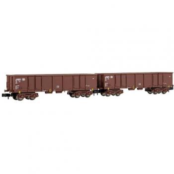 Set di 2 vagoni merci aperti EAos DB Arnold HN6533