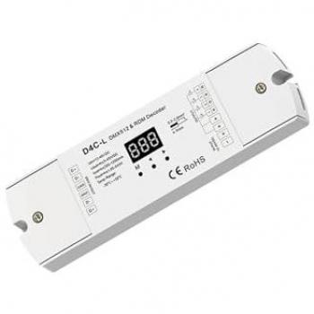 Decodificatore DMX512 12‑48 V DC a 4 Canali, 350‑1200 mA/Canale