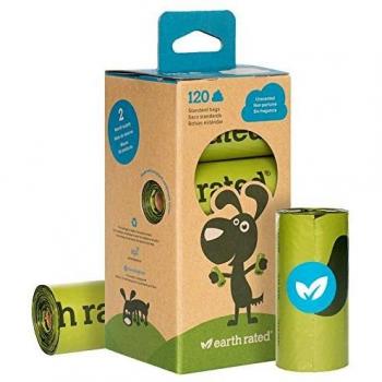 Earth Rated Pet Waste Bags, Unscented, 120 Bags in 8 Refill Rolls