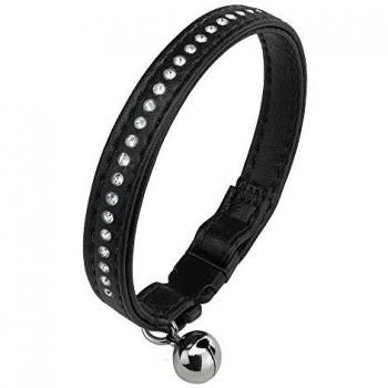 Collar Lux Cat Negro 1.2 cm
