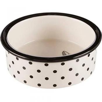 Trixie 300ml Ceramic Bowl for Cats and Dogs with Zentangle Pattern