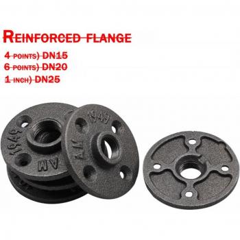 Gietijzeren Buisaccessoires Muurmontage Flens DN20