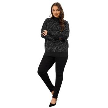 Evans Black Diamond Tinsel Pullover – 18W