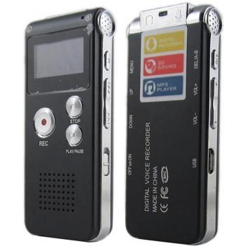 2-in-1 Digital Audio Recorder with 8GB Memory