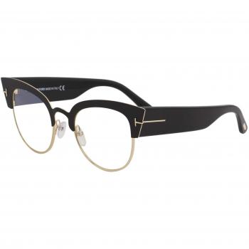 Tom Ford Sonnenbrille FT0607 005 51 – Schwarz mit minimalistischer Silhouette