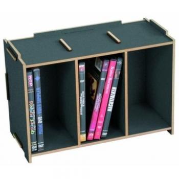 Werkaus Medienbox DVD – Stapelbar – 1150 g – dunkelgrau