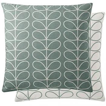 Orla Kiely Grey Small Linear Stem Cotton Cushion