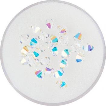 Crystal AB Glitzer‑Schliffperlen – 4 mm (25‑teiliger Set)