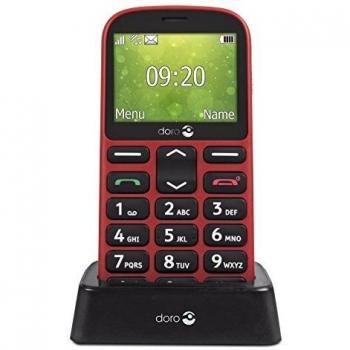 Téléphone portable Doro 1360 2G double SIM débloqué pour seniors avec toucher d'assistance et caméra