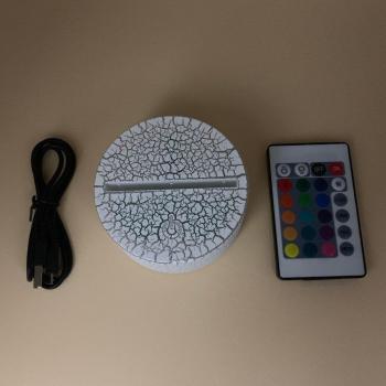 3D LED Night Light with Remote Control