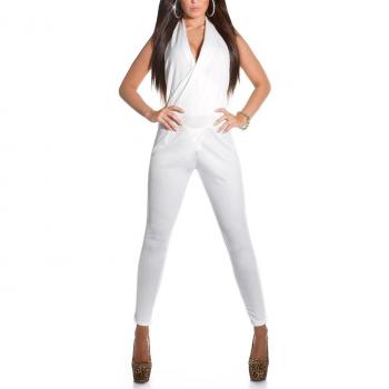 Trendiger Wickelneck-Style Overall S