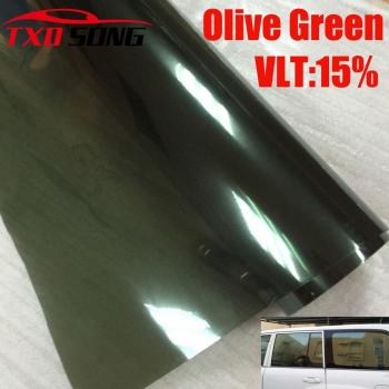 Tintado Verde VLT 15% para Ventana Lateral 50x300 cm