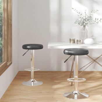 VidaXL Barhocker 2 Stk. aus Kunstleder Schwarz