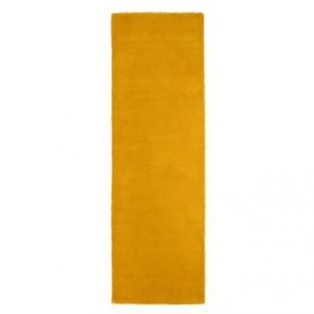 Golden Field Wool Rug, Handwoven, 80 by 300 cm
