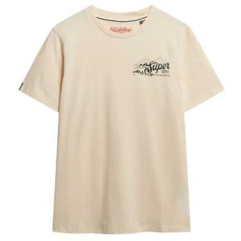 Superdry Beiges Lofi-T-Shirt für Herren