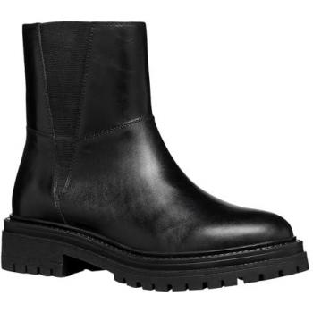GEOX Bottines en cuir Iridea Noir pour femmes