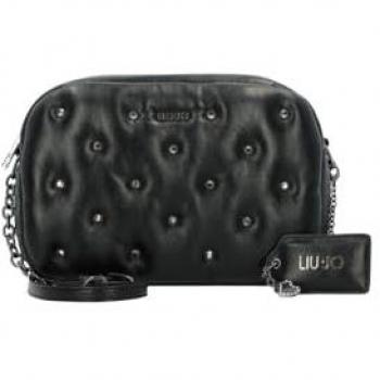 Liu Jo Felce Rhinestone Embellished Crossbody Shoulder Bag 24 cm Black One Size