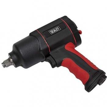 Sealey Composite Air Impact Wrench 1/2Sq Drive Twin Hammer Garage Workshop DIY