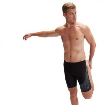 Speedo Medley Logo Jammer Badeshorts Herren schwarz 8