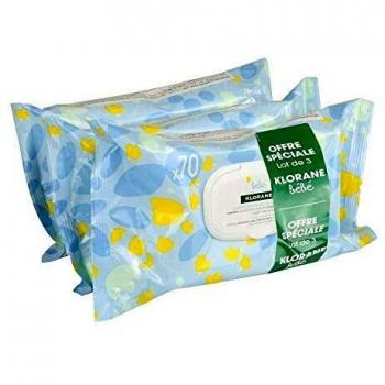 Klorane Bébé Cleaning Wipes 3 x 70 Units