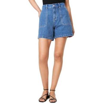 Oasis Women's Mid Blue Denim Shorts with Rhinestones