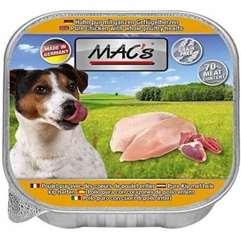 MACs Dog Huhn pur mit Hühnerherzen 150g