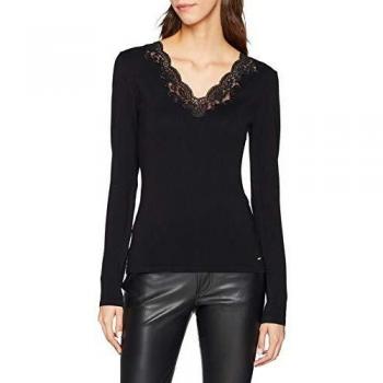 Morgan Camiseta de Manga Larga 191-mbibi.n, Color Noir, Talla M