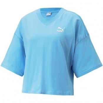 Puma Oversized Damen T-Shirt Himmelblau