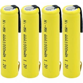 Piles Ni-MH AAA 1,2V 1000mAh pour appareils sans fil