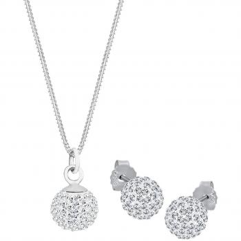 Kristallschmuck Set Elli – Sterling Silber Kugel, Damen OneSize