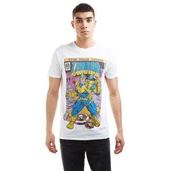 Marvel Men’s Thanos Snap T-Shirt, XL (White)