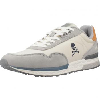 Scalpers Harry Sneakers niedrig Herren 43 Weiß Grau