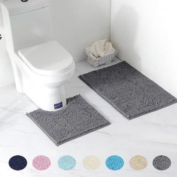 Chenille Shaggy Mat Set