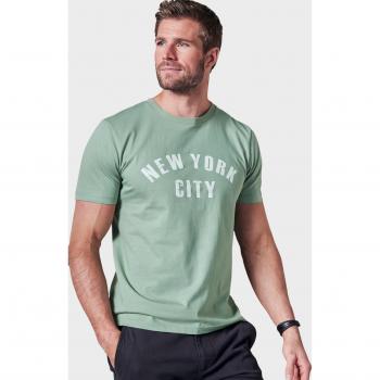 John Devin Herren‑Tee – Rundhals, Kurzarm, abgesteppte Kante, casual fit