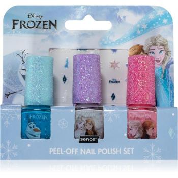 Eiskönigin Peeling Nagellack Set Disney Kinder Edition, 3 Farben (Blau/Weiß/Pink), je 5 ml