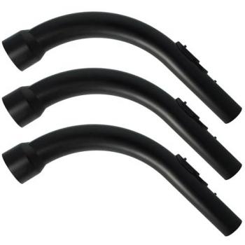 Vhbw 3x Curved Nozzle Hose Handle Compatible with Miele SCAG2, SCBE1, SCBC0, SCAP3, SCAJ0 Vacuum Cleaner