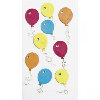 Heyda Ballon Sticker Mix 9 Stück 4-farbig