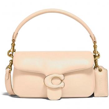 Bolso de mano Coach Tabby en piel napa beige
