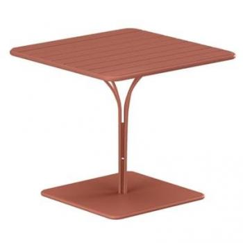 Vente-Unique Acero y Terracota – Mesa de Jardín 80 cm